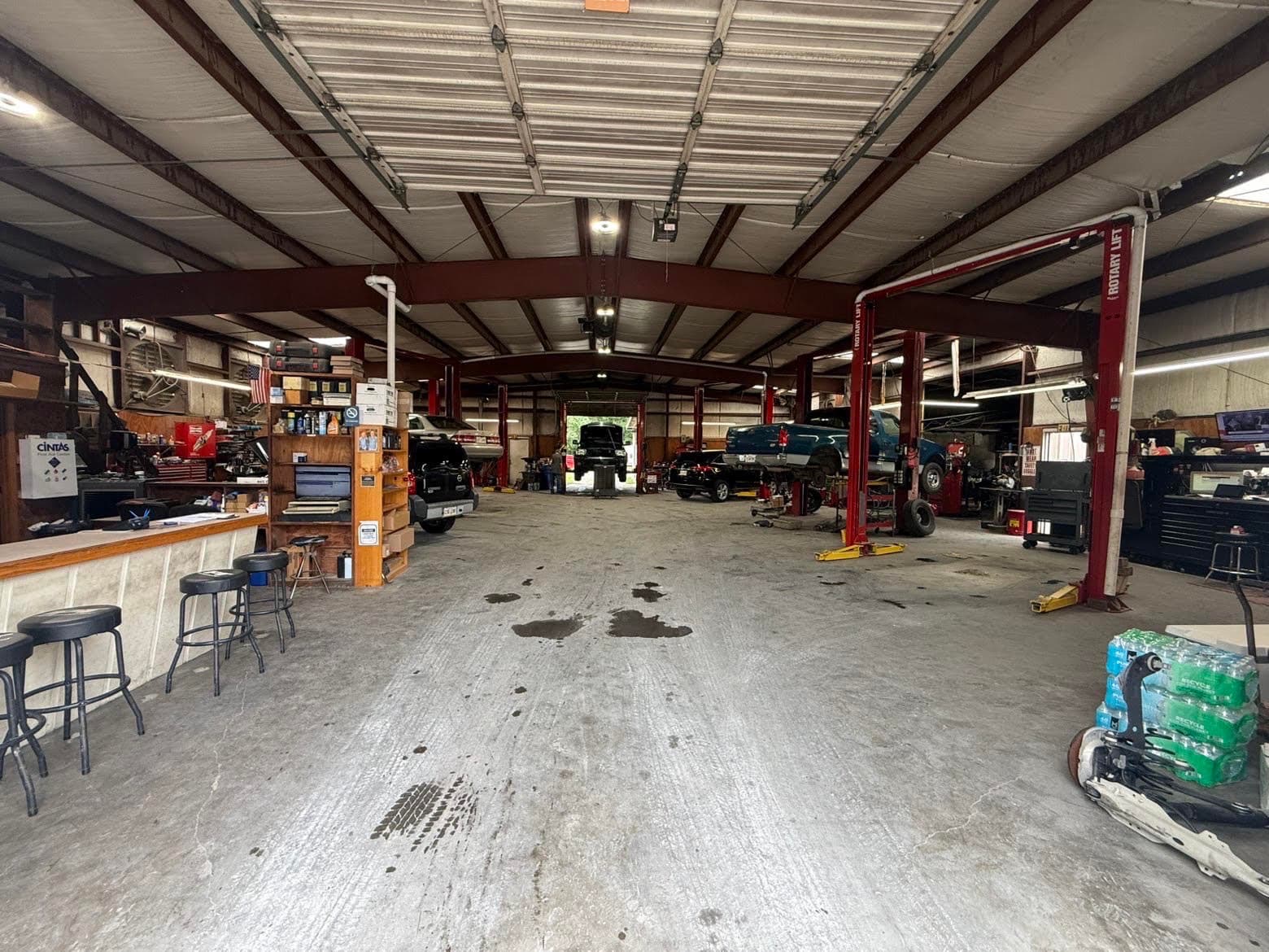 Inside the Covington Automotive service shop